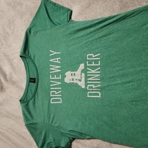 Soft woman's tshirt "Driveway Drinker"